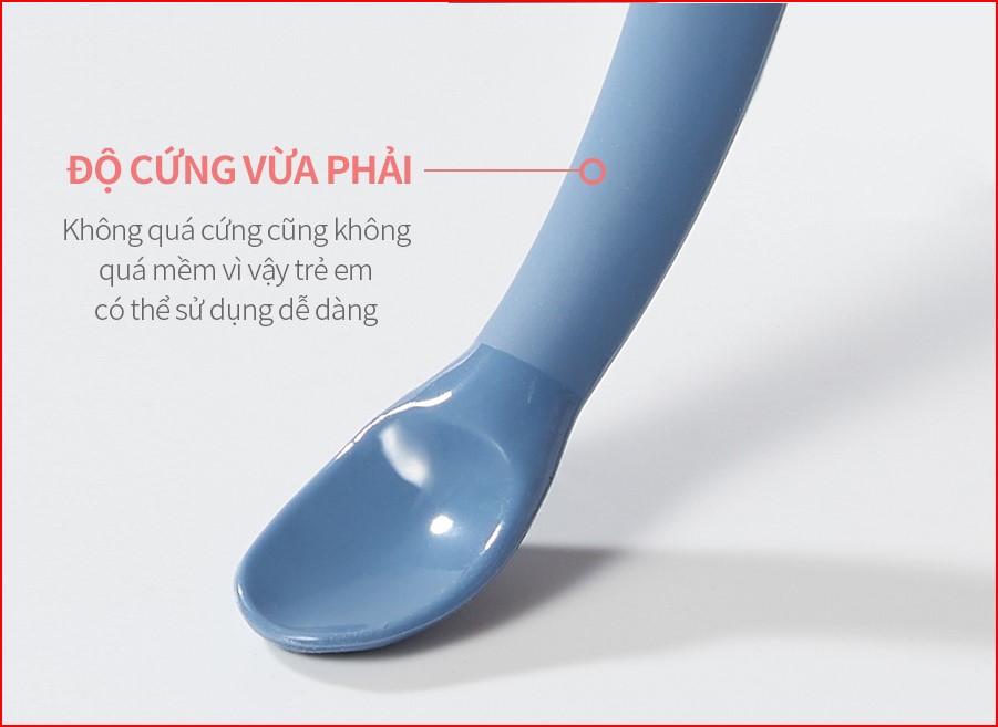 Thìa ăn dặm silicon Ellony cho bé nhập khẩu Hàn Quốc