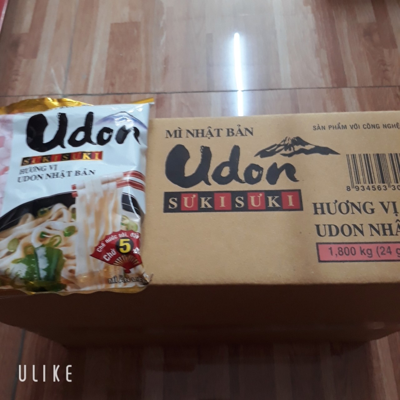 Thùng mì Udon nhật bản rong biển gồm 24 gói