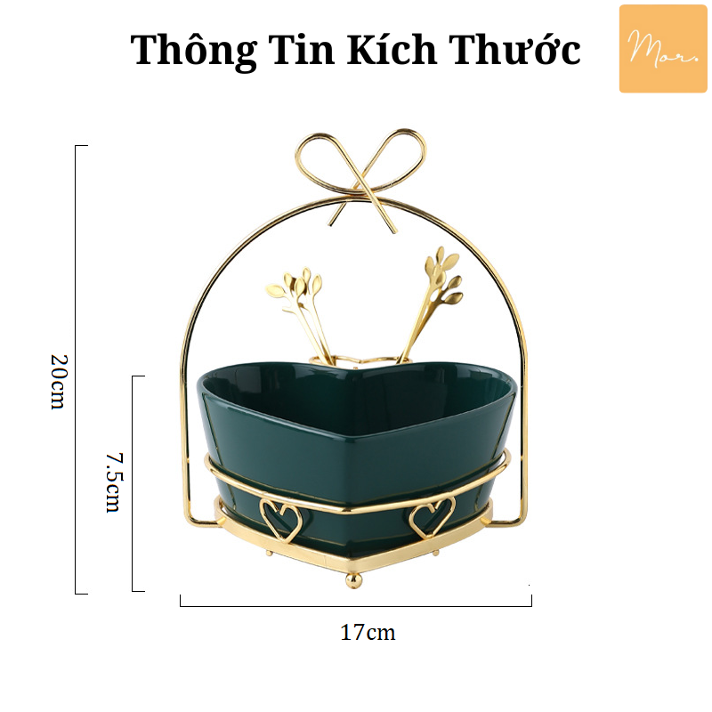 Giỏ sứ đựng hoa quả, bánh kẹo - D05