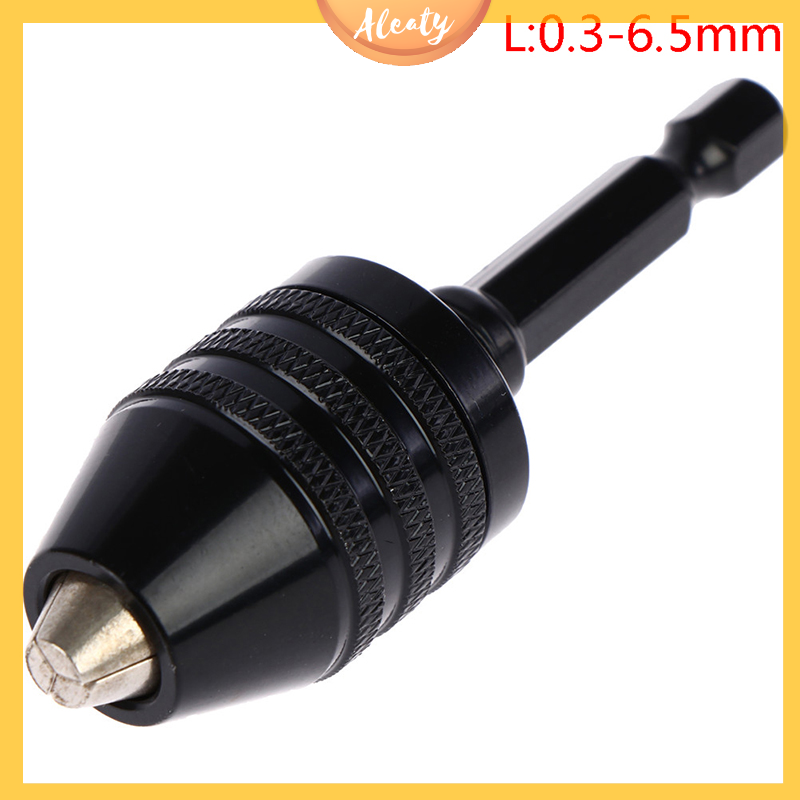 Aleaty💝 Mâm cặp khoan không chìa khóa chuôi lục giác 1/4 inch Bộ chuyển đổi thay đổi nhanh Bộ chuyển đổi máy khoan