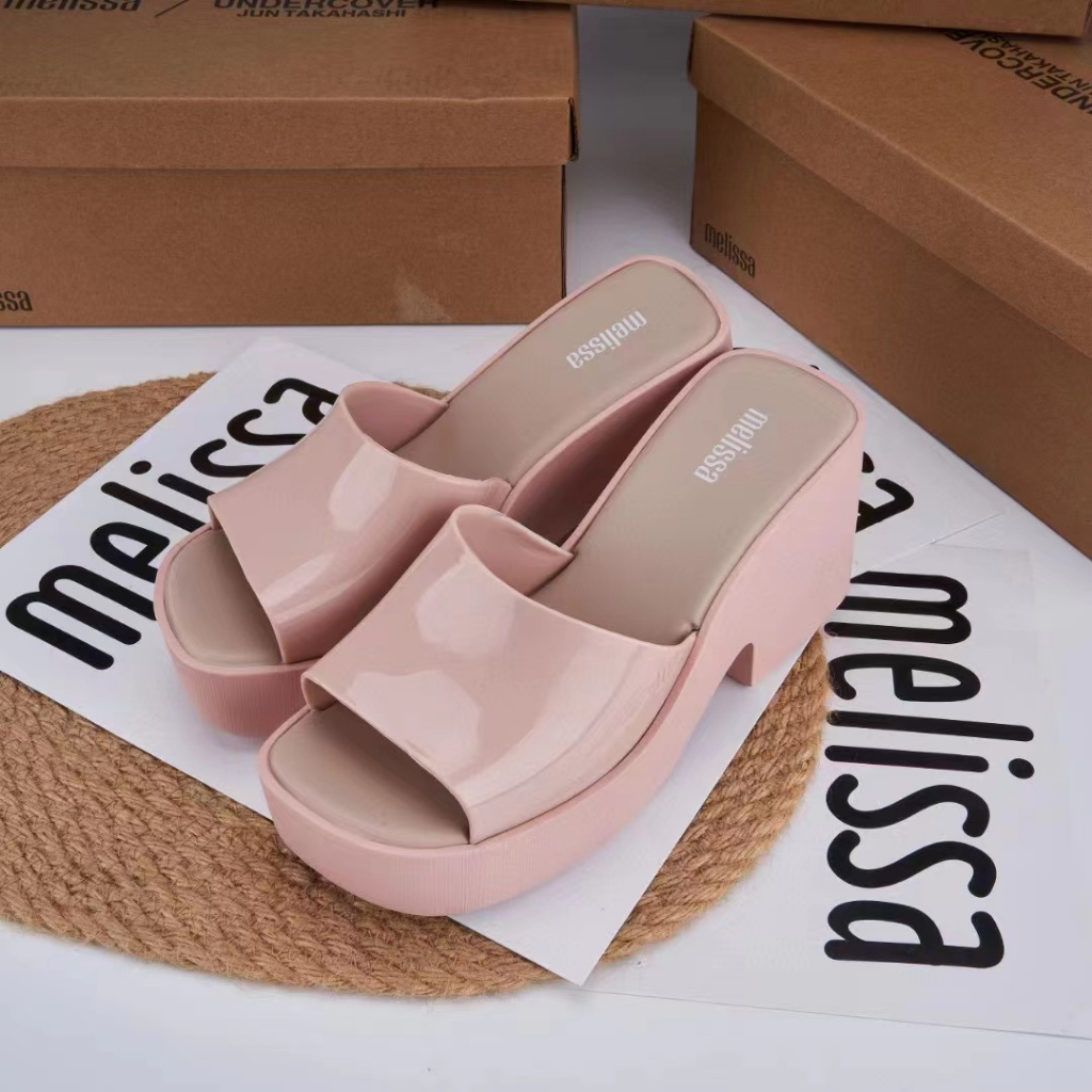 Melissa sandal cao gót màu trơn thời trang mới cho nữ mã 2023
