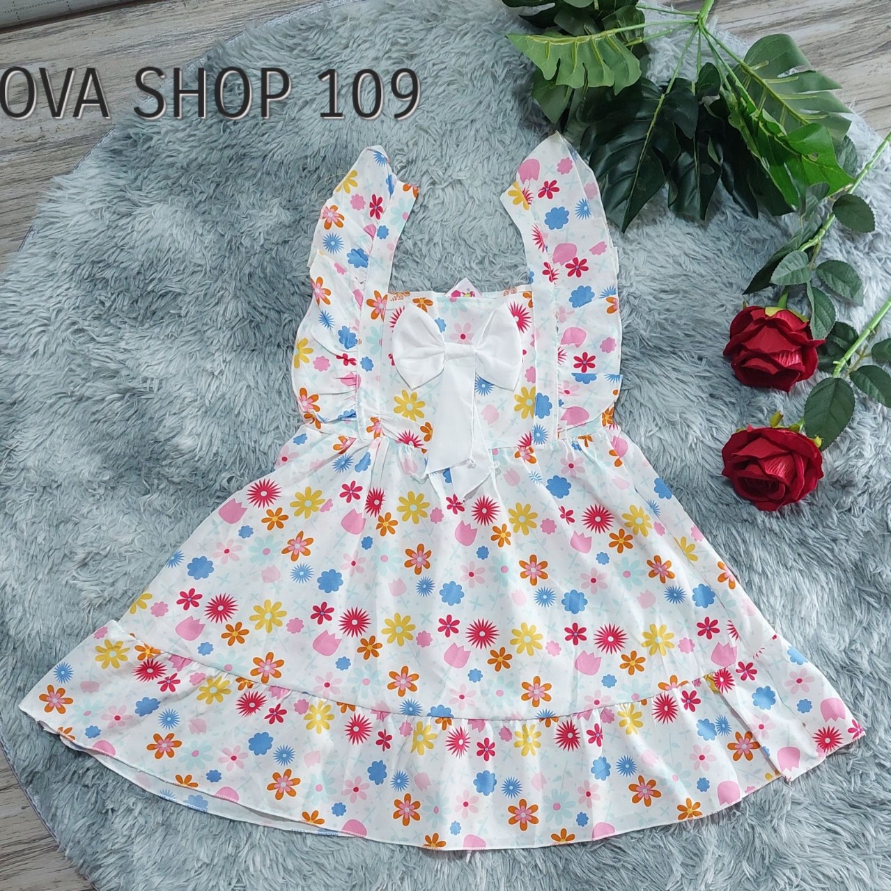 Váy đầm bé gái 3-4 tuổi cực dễ thương, nova shop