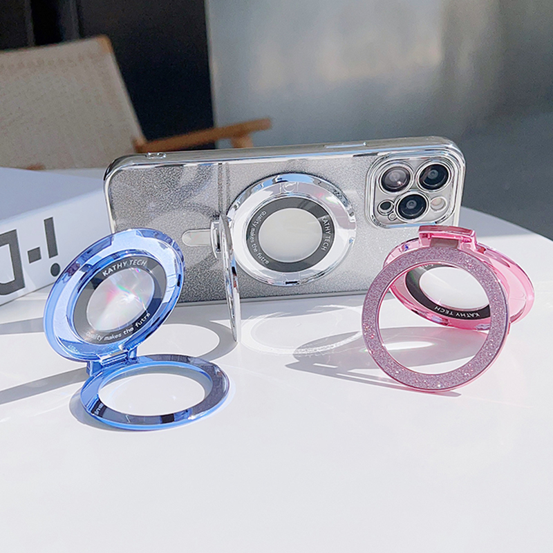 Luxury For Magsafe Magnetic Ring Bracket Stand Case For IPhone 15 Pro ...