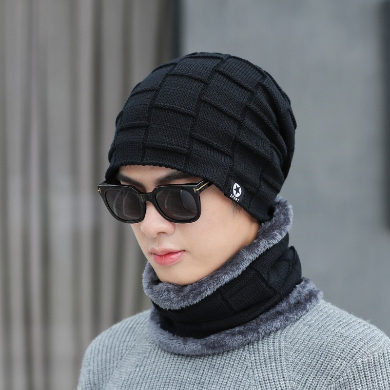 Mũ Len Kèm Khăn Siêu Ấm TT97