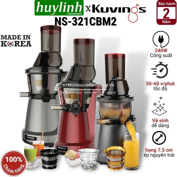 [HCM][Trả góp 0%]Máy ép trái cây tốc độ chậm Kuvings NS-321CBM2 - Hàn Quốc (có cối làm kem và sinh tố)