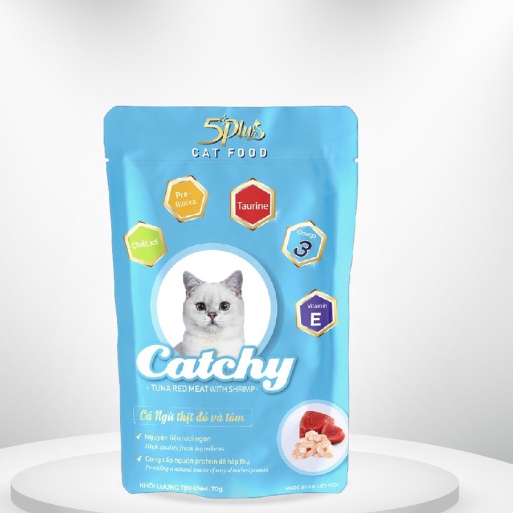 Pate Mèo 5Plus Catchy Gói 70g