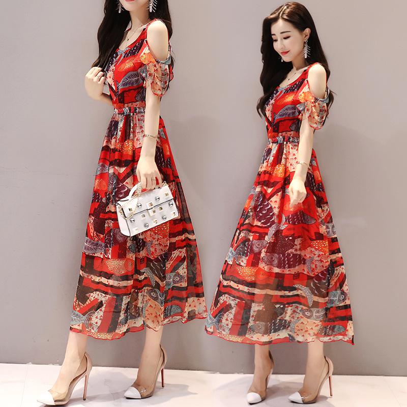 ĐẦM MAXI HOA DUYÊN DÁNG CAO CẤP NGOCTRANSHOP - NT4305