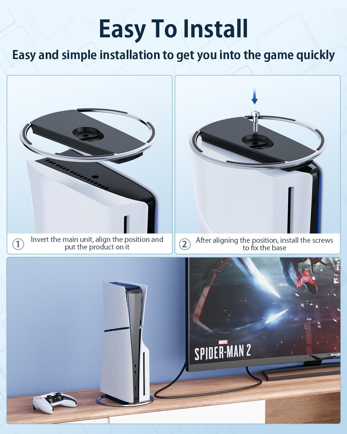 【Best value for money】 New Console Host Stand For PS5 Slim/PS5 PRO Vertical Storage Stand Game Accessories.