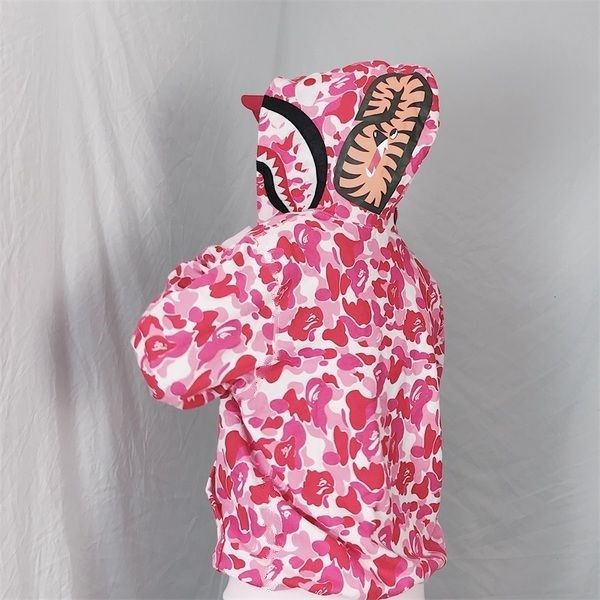 Áo khoác họa tiết cá mập bape có mũ trùm đầu thời trang dành cho nam và nữ