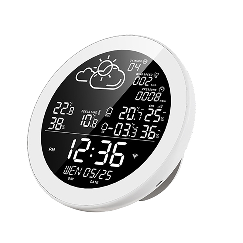 Tuya Wifi Smart Weather Station Wifi Weather Station Hangable Indoor ...