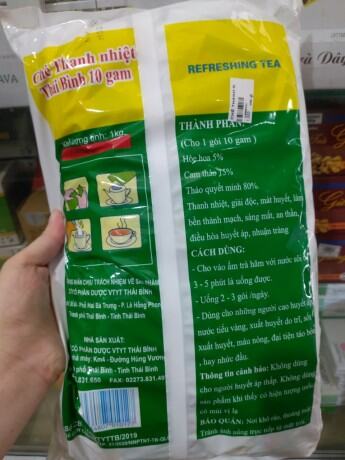 [HCM]CHÈ TRÀ THANH NHIỆT THÁI BÌNH 100 GÓI