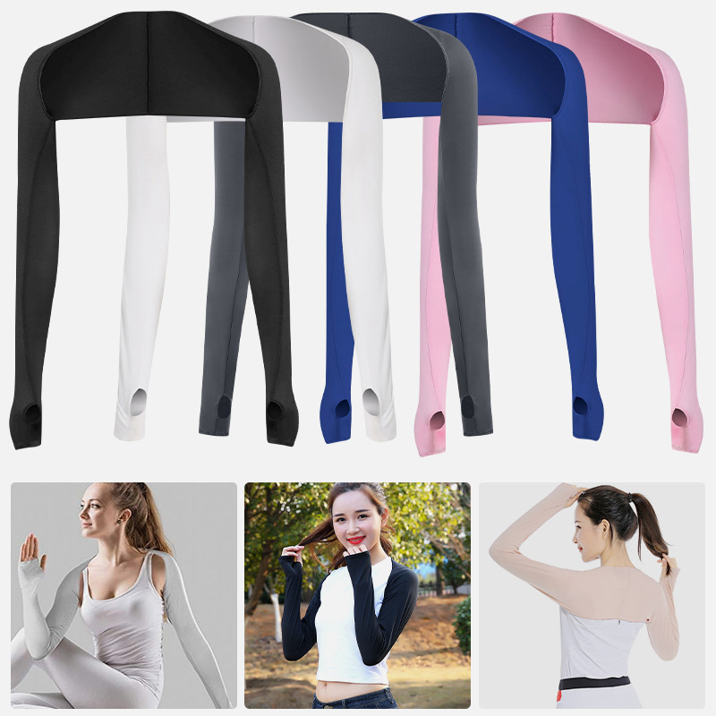 Ultra-thin Arm Sleeves For Women Soft One Piece Long Sleeved Elastic Sun UV Protection Hand Cover Cooling Sports Arm Sleeve. 