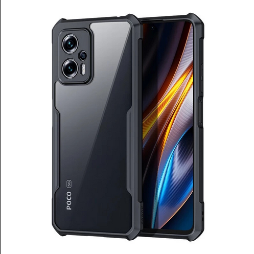 Compatible With Xiaomi Poco F5 Mobile Xunddu Transparent Case ReinCompatible Withced Corner With Shock-Proof Bumper Full Air Protection Phone Back Cover