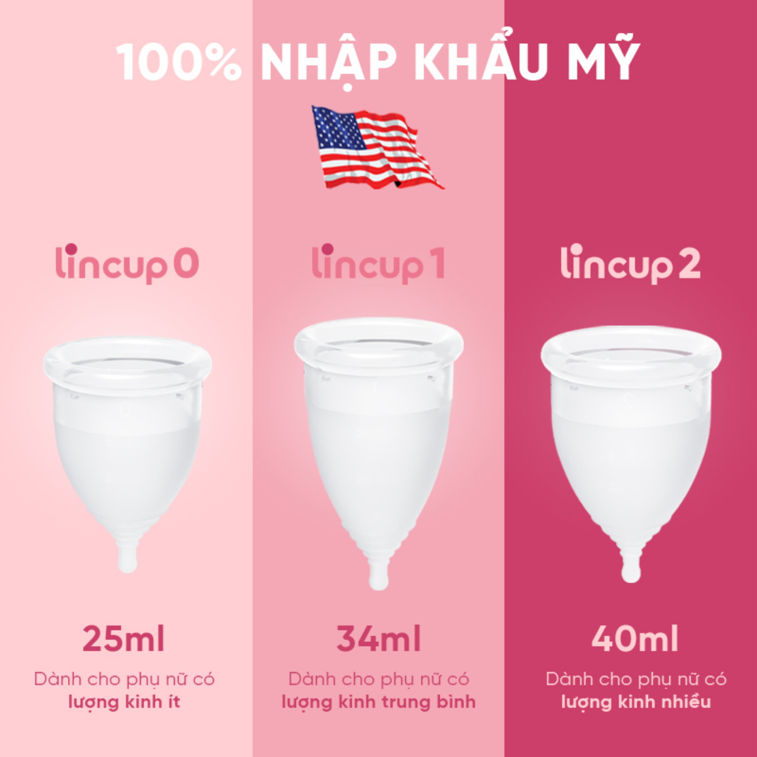 Cốc nguyệt san Lincup & Túi lụa, bàn chải