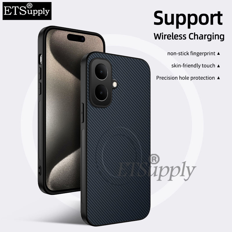 Phone%20case%20Tecno%20Spark%20Go%202%20POP10%20Carbon%20Fiber%20magsafe%20Silicone%20Anti-fingerprint%20Shockproof%20Business%20Protection%20Back%20cover%20Tecno%20POP10%20Spark%20Go2%20-%20Image%208