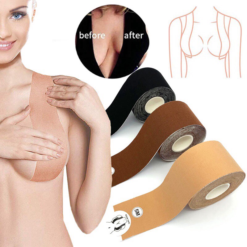 Cuộn boob tape băng dính thần kì định hình dán ngực theo cách của bạn cuộn 5m