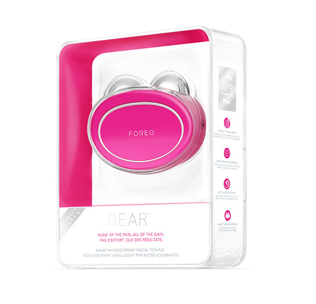[Hoàn Tiền MAX] Máy Massage Nâng Cơ Mặt FOREO BEAR - bản full (FOREO BEAR App-connected Microcurrent Facial Toning Device with 5 Intensities Fuchsia)