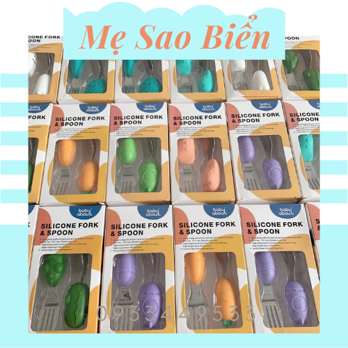 Set thìa nĩa tập ăn cho bé
