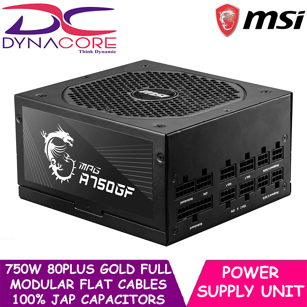DYNACORE - MSI MPG A750GF 750W 80Plus Gold Full Modular Flat