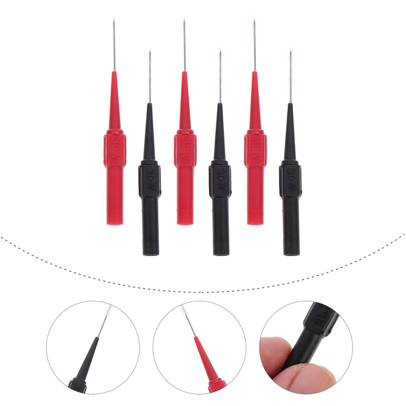 PickEgg 6Pcs Multimeter Test Needles Electrical Test Probe Replacement Tester Needle