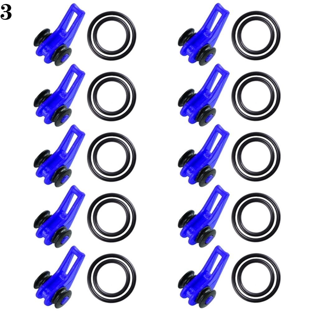 Juzhufei 10pcs/pack bền câu cá nguồn cung cấp người giữ mồi câu cá phụ kiện móc câu cá an toàn giữ cho cần câu công cụ jig móc giữ an toàn phụ kiện thu hút