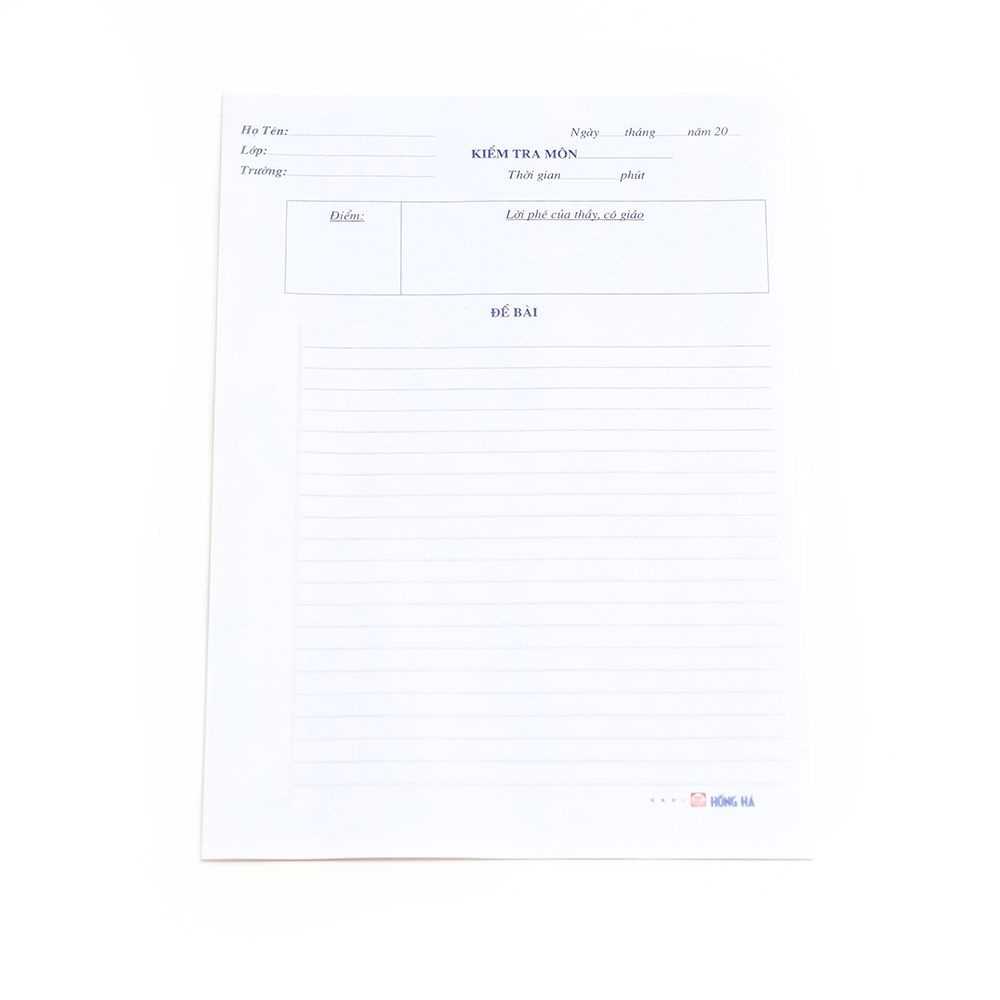 Giấy kiểm tra cấp 2 HH (4915) - 7 tờ đôi/tập