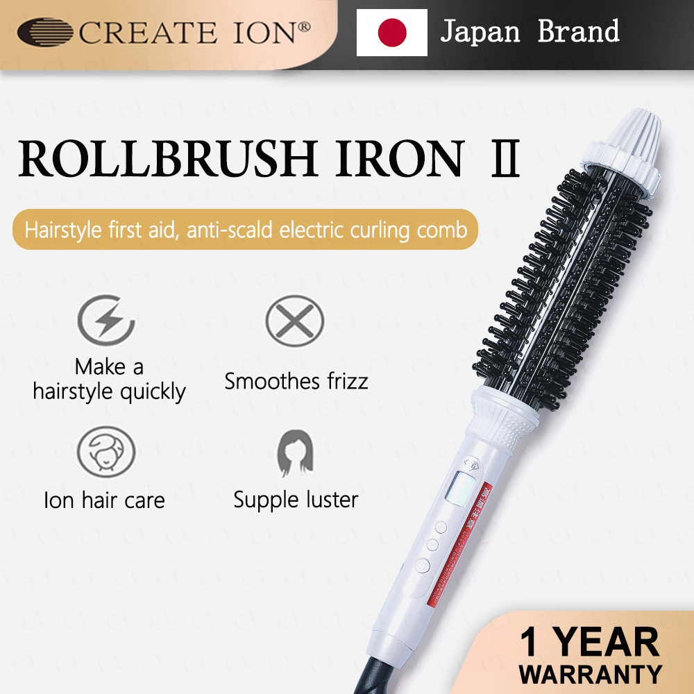 Japan Original CREATE ION ROLLBRUSH IRON II 26mm 32mm Curling