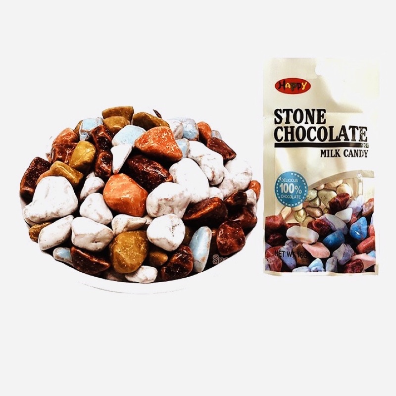 Kẹo Socola Sữa Sỏi Đá 13gr - Ăn Vặt Chipstoree