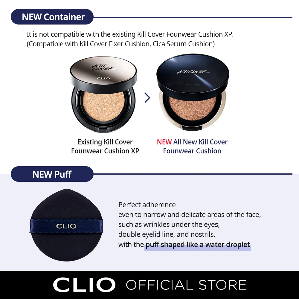 DUTY FREE-SET PHẤN NƯỚC C.L.I.O KILL COVER CUSHION