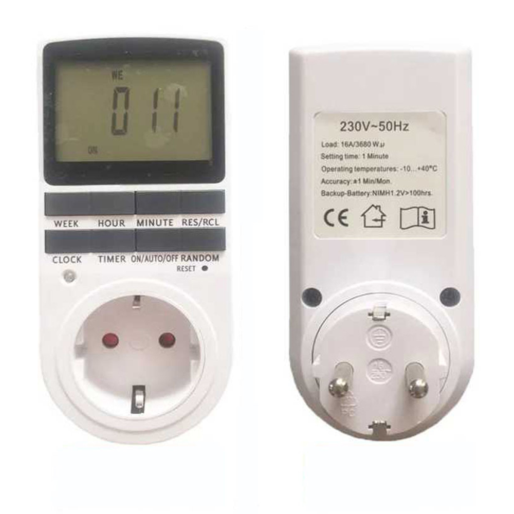 【Unique features】Large LCD Display Electronic Digital Timer Switch 24 ...