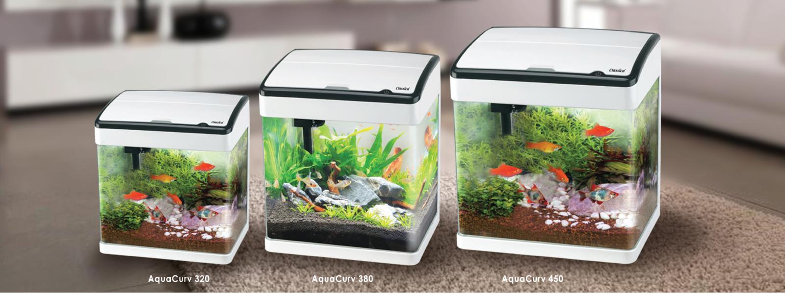 Classica Aquacurv 320 Aquarium Tank Set Starter Kit White Lazada