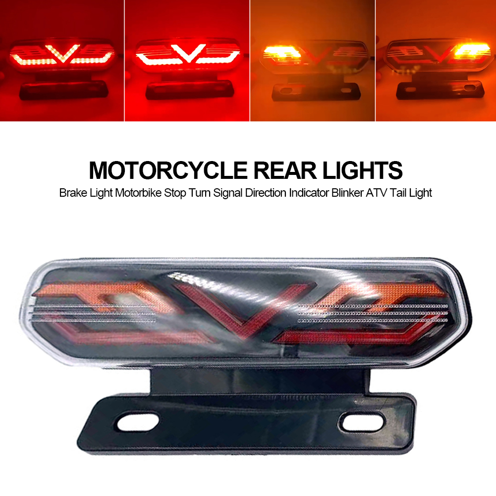 E-ARK ECE Ini LED Trailer RV Tail Lights Brake Light Turn Signal Stop Running Reverse Reflector Light For Tractor Truck - 12V 24V Universal LED Truck Cobined Rear Light, Trailer Truck Turn