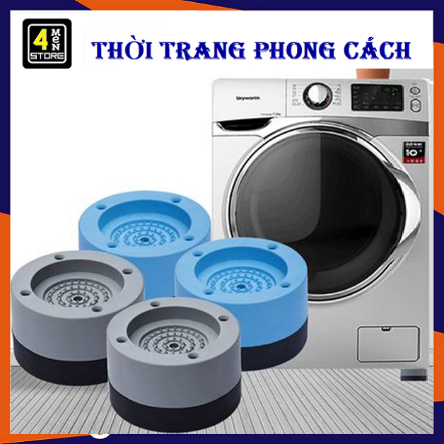 Combo 4 chân đế kê máy giặt chống rung chống ồn - combo 4 đế cao su chống rung máy giặt, bộ 4 chân đế cao su chống rung lắc, miếng đệm cao su lót chân máy giặt chống ồn