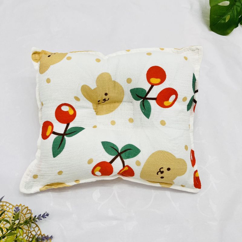 Gối lõm xô muslin  cho bé