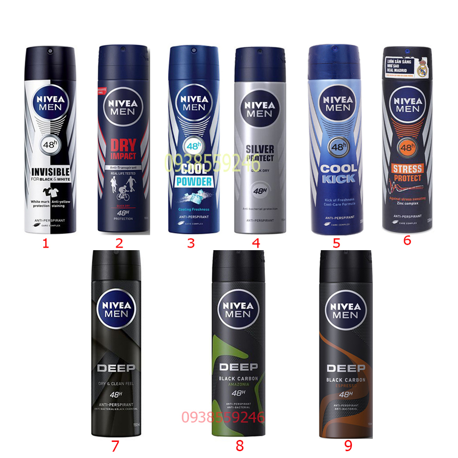 Xịt Ngăn Khử Mùi Nivea Men 150ML