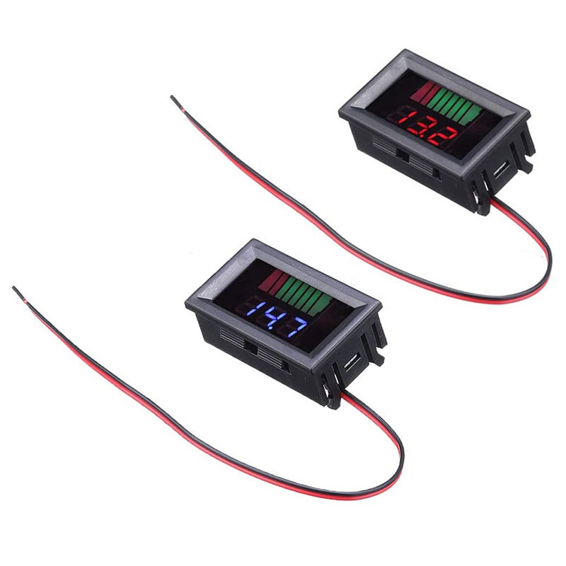 1pc Car Battery Charge Level Indicator 12V 24V 36V 48V 60V 72V Lithium