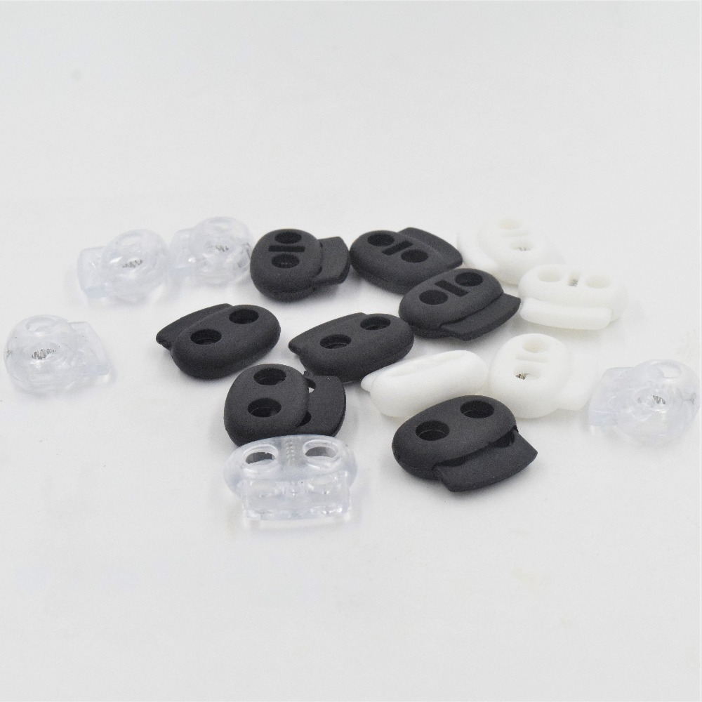 10Pcs Shock Cord Rope Stopper Lock End Toggle Buckle and Metal Spring 4 Types