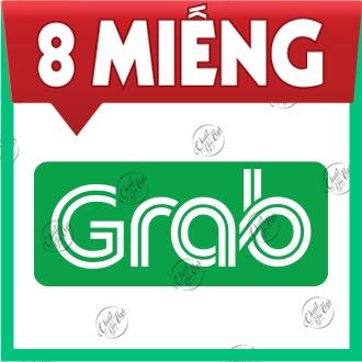 Combo 2 logo decal dán xe logo GRAB dán ô tô xe dịch vụ