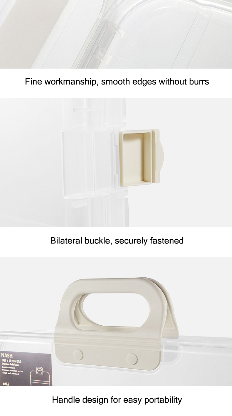 Information bag file bag Transparent plastic file bag for folder Portable file bag Large folder A4 information kit Test paper data storage bag