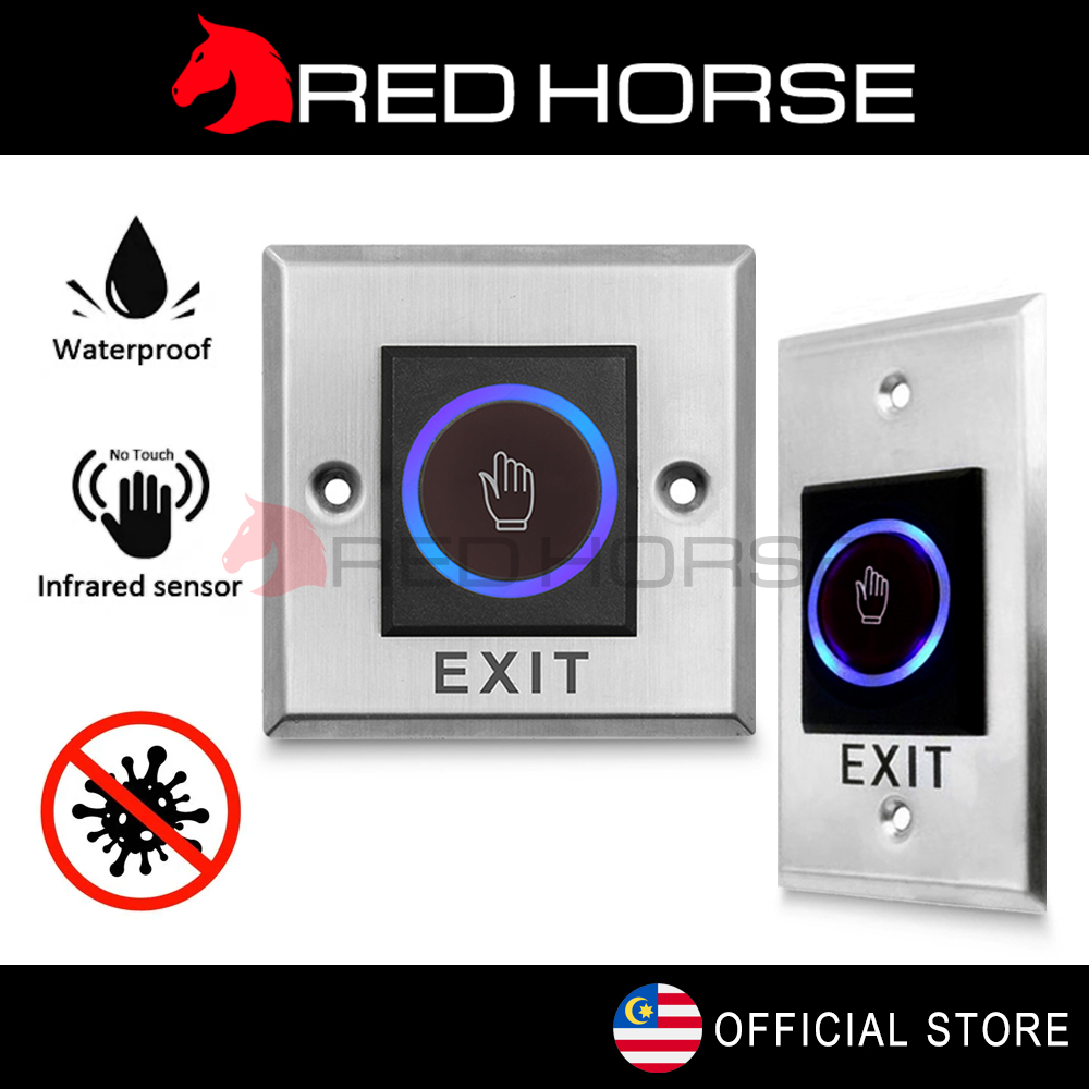 RED HORSE Infrared Sensor Exit Switch Touchless No Touch Door Exit ...