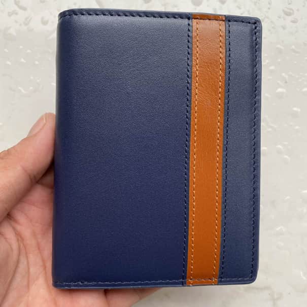 Ví nam mini, ví da nam ⚡DA THẬT⚡ Ví da Safira dáng đứng da bò nhập khẩu