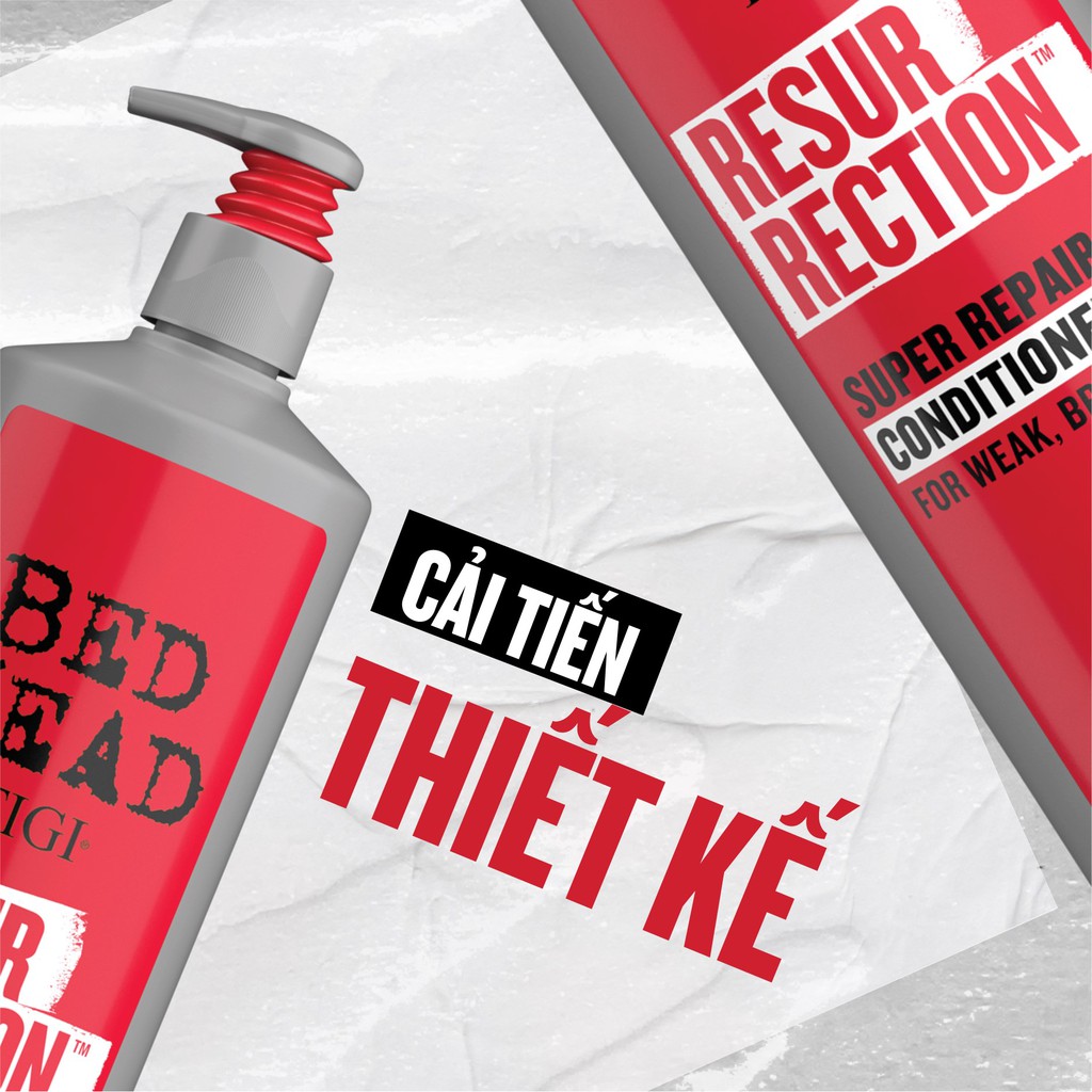Bộ Dầu Gội Xả Tigi Đỏ Resurrection 970ml