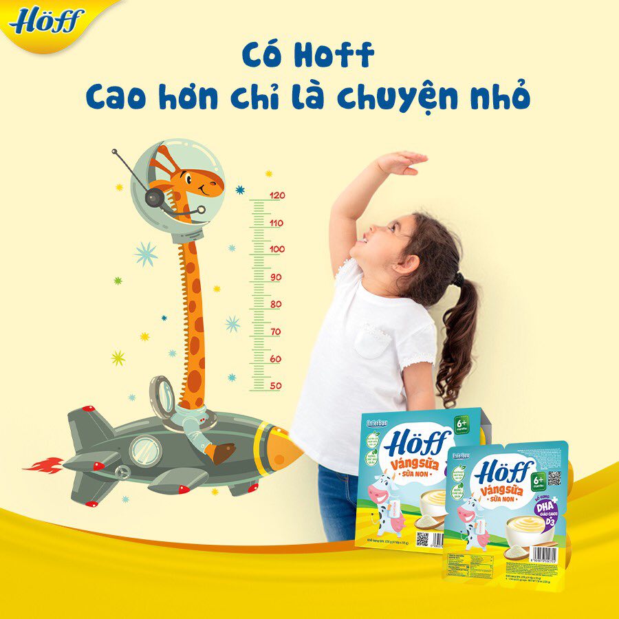 váng sữa hoff sữa non, óc chó cho bé (lốc 4 hộp)