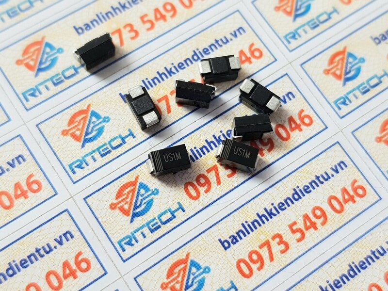 [Combo 20 chiếc] US1M (UF4007 SMA) Diode chỉnh lưu 1A/1000V DO-214AC