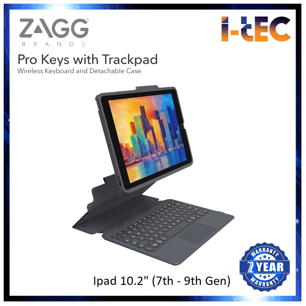 ZAGG Pro Keys Wireless Keyboard Detachable Case with Trackpad Lazada
