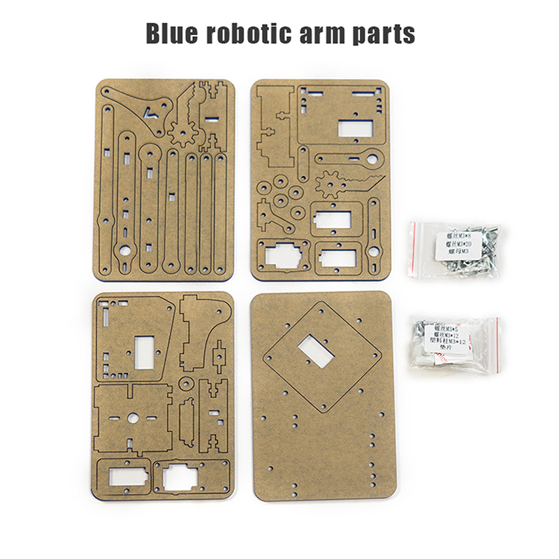 4 DOF Unassembly Acrylic Mechanical Arm Robot Manipulator Claw For ...