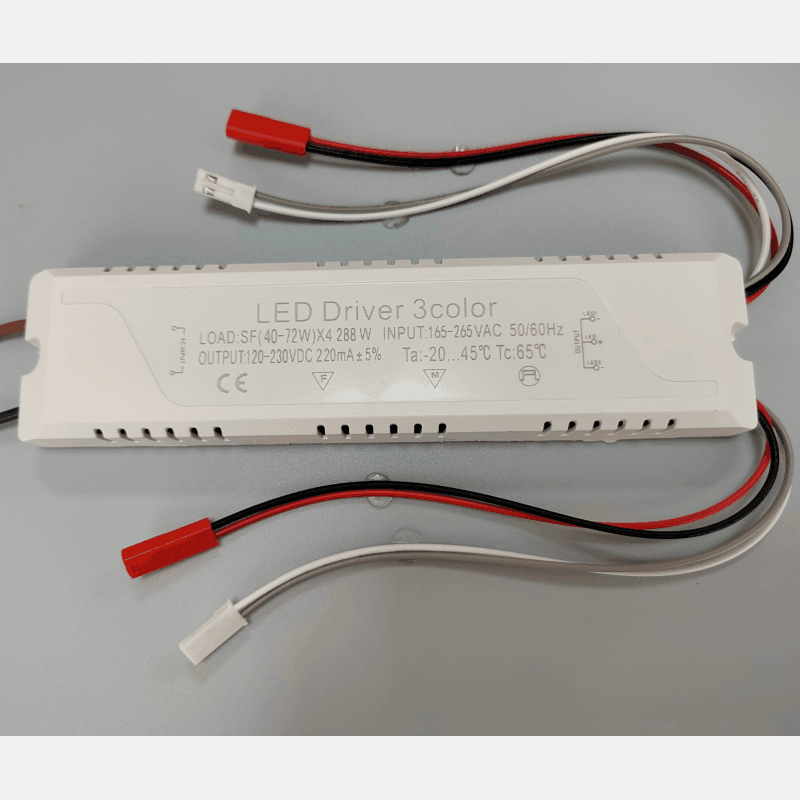 QILED drive power supply household chandelier ceiling light three-color driver LED two-color light strip transformer three-stage dimming