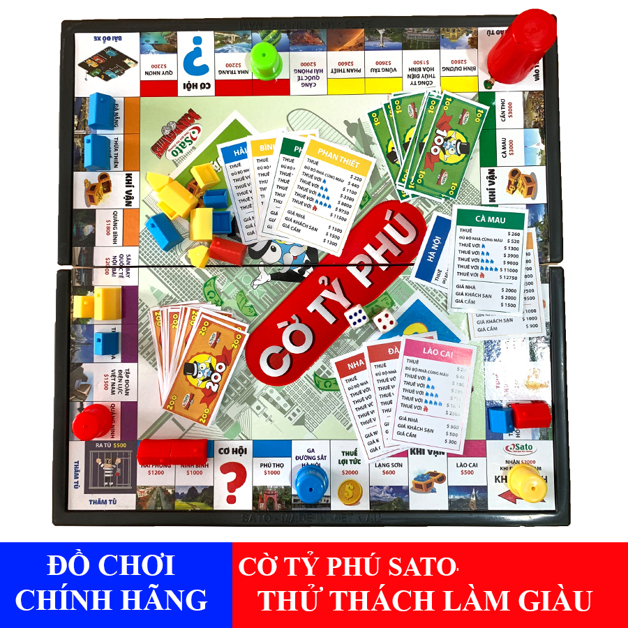 Bộ Đồ Chơi Cờ Tỷ Phú Phiên Bản Địa Danh Việt Nam, Đồ Chơi Việt Nam, Đồ Chơi Phát Triển Trí Thông Minh Cho Bé, Đồ Chơi Trí Tuệ, Giúp Bé Hiểu Biết Về Các Địa Danh Nổi Tiếng Ở Việt Nam