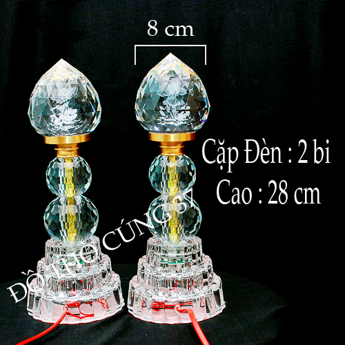 ĐÈN THỜ LED PHA LÊ  TRÁI ĐÀO [TỰ ĐỘNG CHUYỂN MÀU]