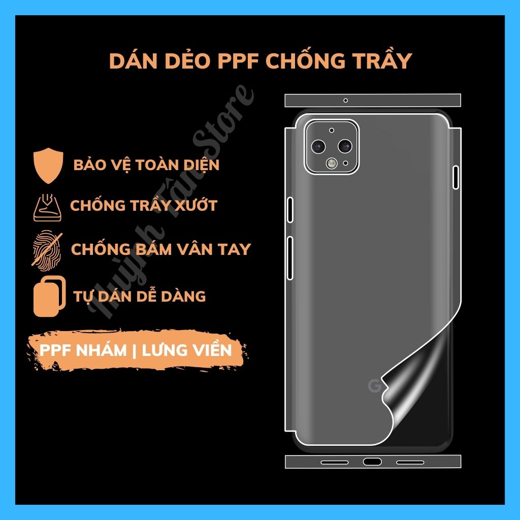 Miếng dán PPF cho google pixel 4 pixel 4xl bảo vệ toàn diện (Tặng 1 Miếng Dự Phòng).